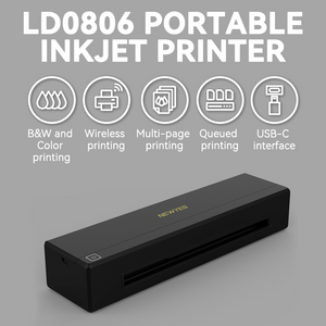 NEWYES LD0806 ポータブルインクジェットプリンター NEWYES LD0806 A4 Wireless Portable Color Inkjet Printer