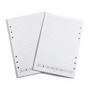 Erasable Paper Refill A5 6 Rings for the SyncPen4 Smart Pen PU Notebook