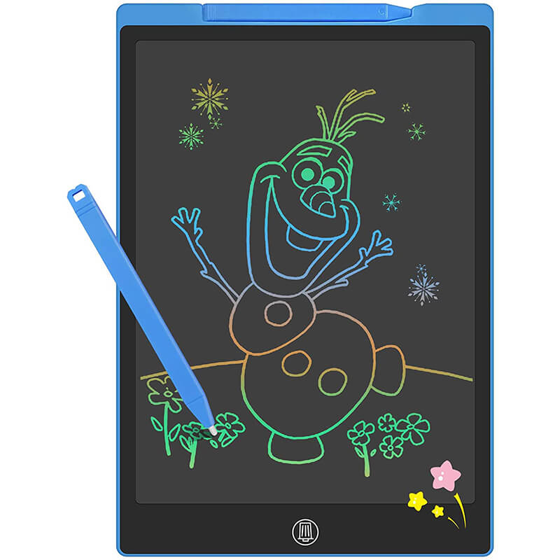 12inch Colorful Pad Kids Drawing Pad Doodle Board Toddler Scribbler Board  Erasable LCD Writing Tablet Light Drawing Board