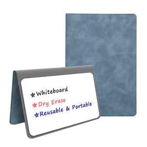 Dry Erasable Whiteboard Folio | PU Lether Cover Notebook | Reusable and Portable Notebook