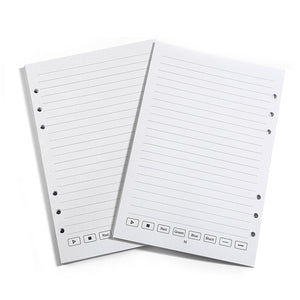 Paper Refill A5 6 Rings for the SyncPen3 Smart Pen PU Notebook